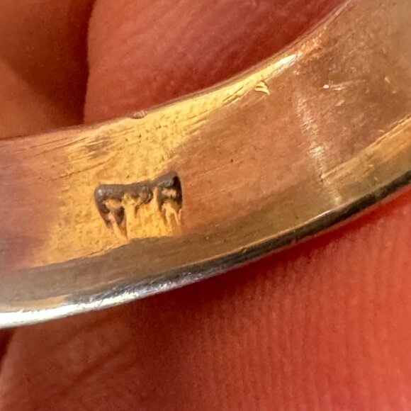 Sterling Silver 925 5.4mm Half Round Wedding Band Bright Finish Ring Size 7.25 - Picture 4 of 7